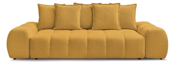 Musztardowa sofa z tkaniny szenilowej 278 cm Everest – Bobochic Paris