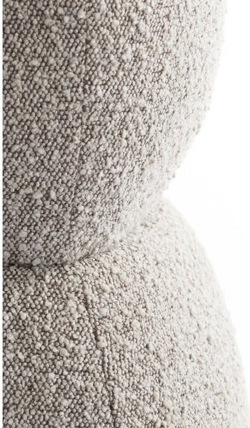 Beżowy puf z materiału bouclé Leyla – Light & Living