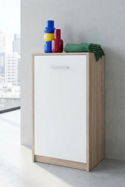 Minimalistyczna komoda biała sonoma R6-E88
