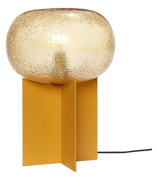 Pomarańczowa lampa stołowa ze szklanym kloszem (wysokość 36 cm) Podium – Hübsch