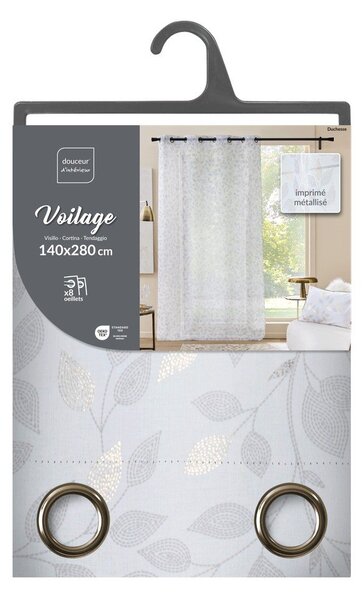 Biała firanka z woalu 140x280 cm Duchesse – douceur d'intérieur