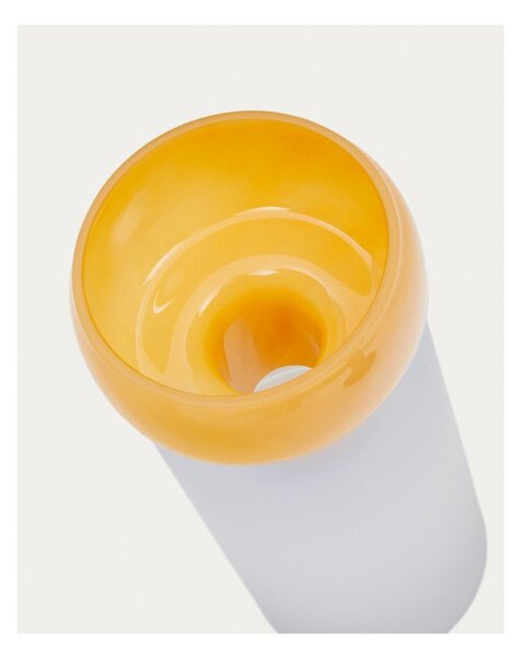 Żółty szklany wazon (wysokość 30,5 cm) Kelse – Kave Home