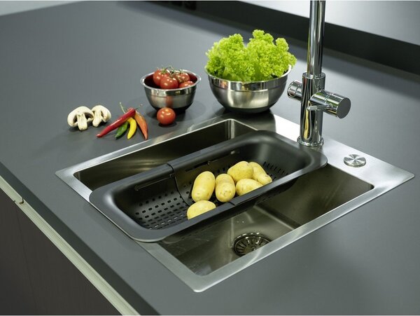 Plastikowy durszlak Black Outdoor Kitchen Sivo – Wenko