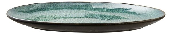 Zielony/czarny kamionkowy talerz do serwowania Gastro Green/Black – Bitz