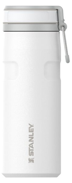 Biały termos ze stali nierdzewnej 470 ml IceFlow™ Bottle Twist Flip Frost – Stanley