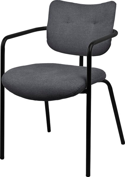 Nowocześnie zaprojektowane krzesło COUCH, antracytowe
