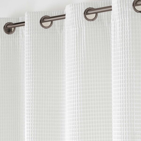 Biała aksamitna zasłona 140x260 cm Swing – douceur d'intérieur