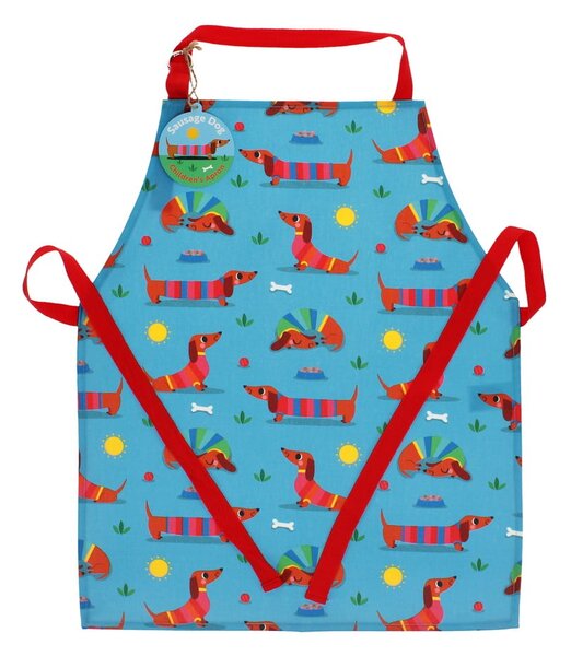 Bawełniany fartuszek dziecięcy Sunny Sausage Dog – Rex London