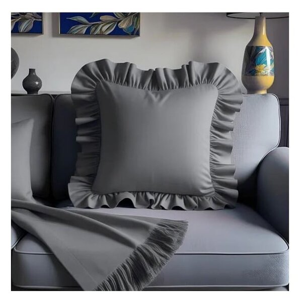 Poszewka na poduszkę z mieszanki bawełny 40x40 cm Ruffled – Mila Home