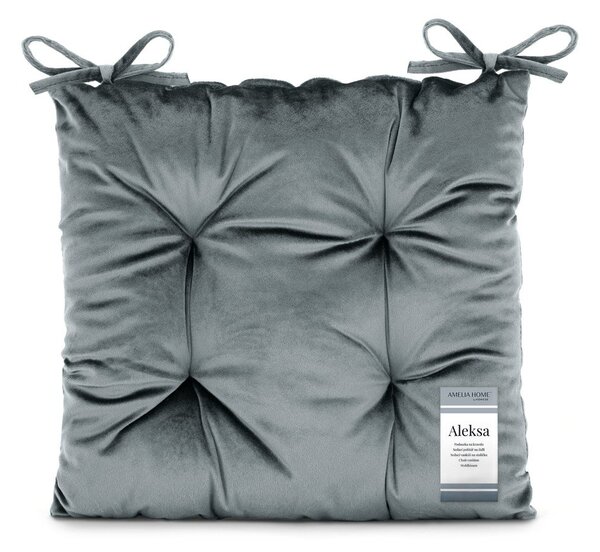 Aksamitna poduszka na krzesło 40x40 cm Aleksa – Restilo