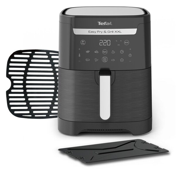 Czarna frytkownica beztłuszczowa Easy Fry & Grill XXL EY801815 – Tefal