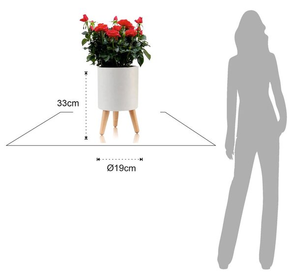 Plastikowa doniczka samonawadniająca ø 19 cm Calla – Tomasucci