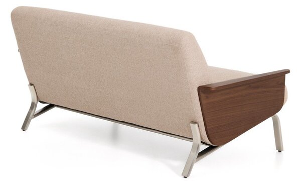 Jasnobrązowa sofa z tkaniny szenilowej 165 cm Amsen – Kave Home