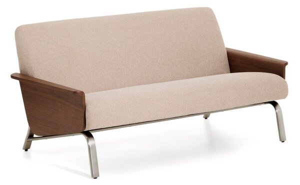 Jasnobrązowa sofa z tkaniny szenilowej 165 cm Amsen – Kave Home