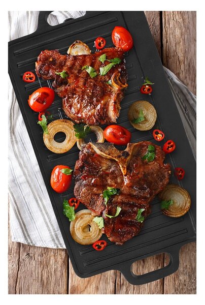 Żeliwna płyta grillowa 23x45,5 cm LITINA – Orion