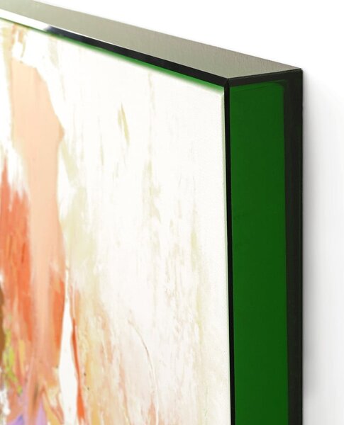 Obraz z ręcznie malowanymi elementami 102x102 cm Confidential Green – Malerifabrikken