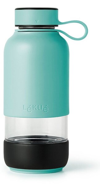 Turkusowa podróżna szklana butelka 500 ml To Go – Lékué