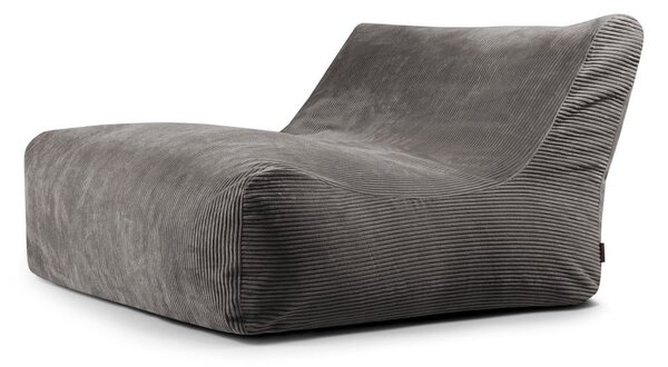 Ciemnoszary sztruksowy worek do siedzenia Sofa Lounge – SLOWDOWN