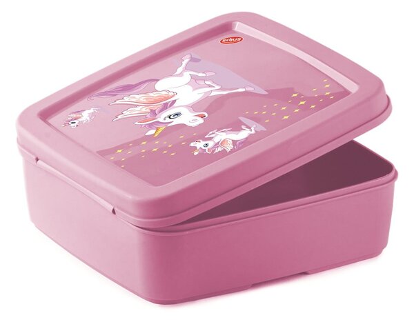 Różowy pojemnik śniadaniowy dla dzieci Unicorn – Snips