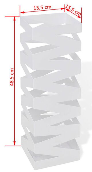 Biały modernistyczny metalowy parasolnik Z4-F27