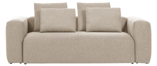 Beżowa sofa Kave Home Blok, 240 cm