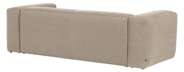 Beżowa sofa Kave Home Blok, 240 cm