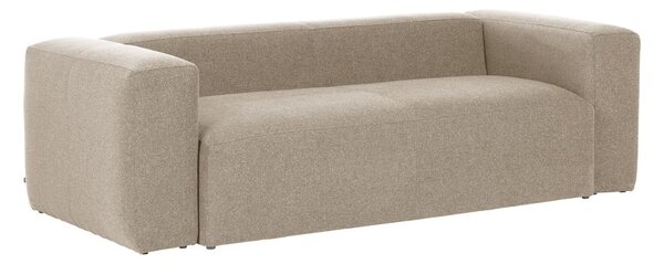 Beżowa sofa Kave Home Blok, 240 cm