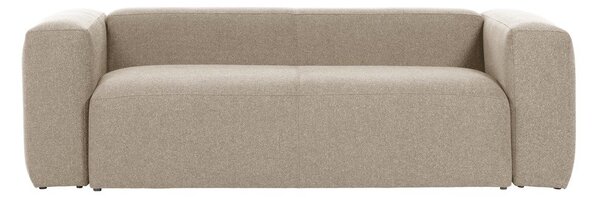 Beżowa sofa Kave Home Blok, 240 cm
