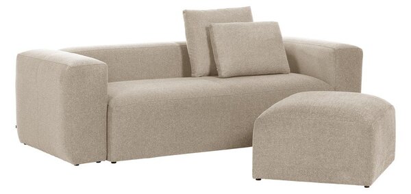 Beżowa sofa Kave Home Blok, 240 cm