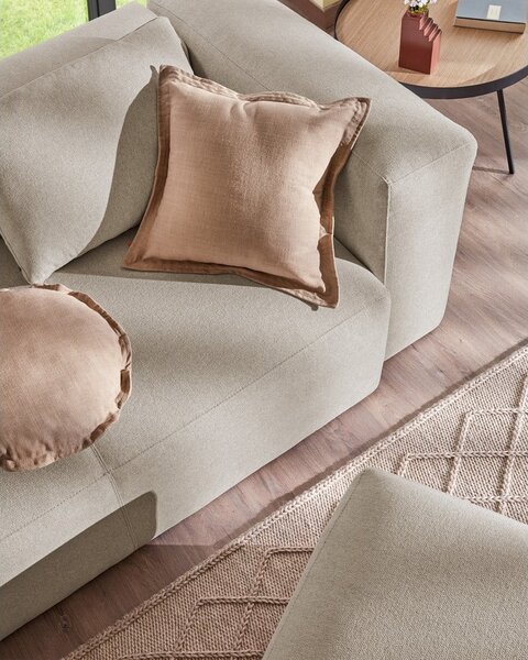 Beżowa sofa Kave Home Blok, 240 cm