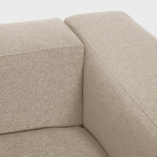 Beżowa sofa Kave Home Blok, 240 cm