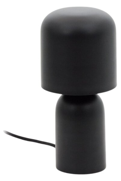 Czarna lampa stołowa z metalowym kloszem (wysokość 28 cm) Monze – Kave Home