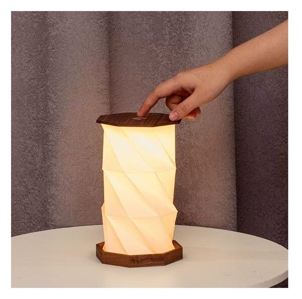 Dekoracja świetlna na USB w ciemnym naturalnym kolorze ø 12 cm Twist Hexagon – Gingko
