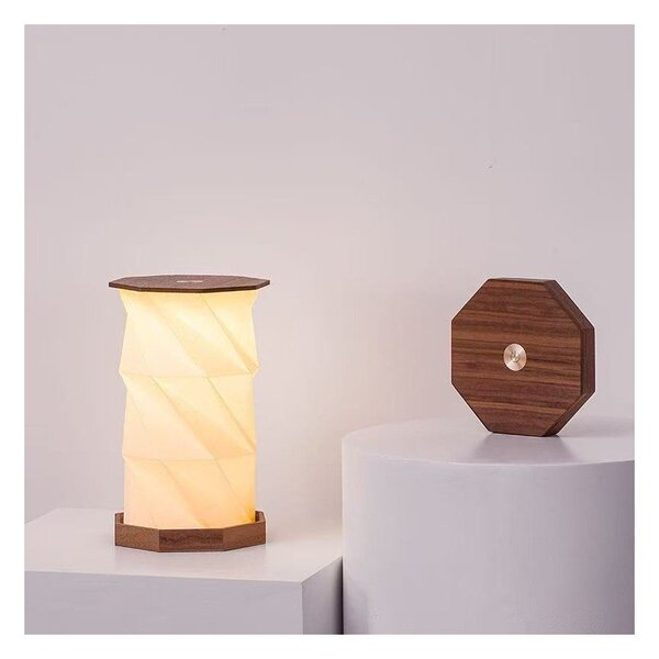 Dekoracja świetlna na USB w ciemnym naturalnym kolorze ø 12 cm Twist Hexagon – Gingko