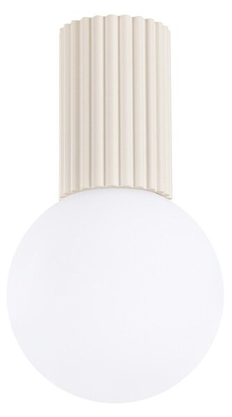 Kremowa lampa sufitowa ze szklanym kloszem ø 12 cm Orbital – Sollux
