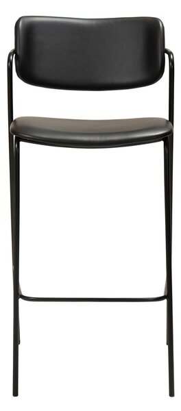Czarny hoker z imitacji skóry DAN-FORM Denmark Zed, wys. 107 cm