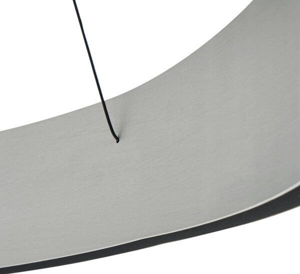 Lampa wisząca Daelor Lucande, możliwość ściemniania, czarny, salon / jadalnia, metal, design