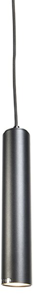 Inteligentna lampa wisząca Design Czarna z żarówką WiFi GU10 - Tuba Small