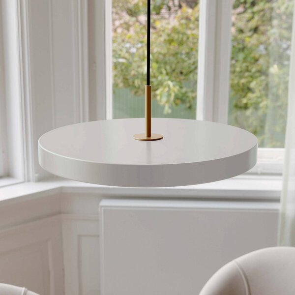 UMAGE Lampa wisząca Asteria, możliwość ściemniania, kremowy / amber, salon / jadalnia, aluminium, design