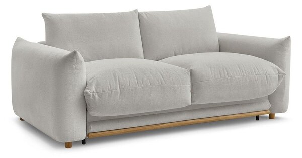 Jasnoszara rozkładana sofa 234 cm Ernest – Bobochic Paris