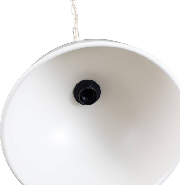 Lampa wisząca Emoti Argon, możliwość ściemniania, kremowy / amber, salon / jadalnia, metal, industrialny