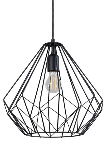 Lampa wisząca Diamond Opviq, możliwość ściemniania, czarny, salon / jadalnia, metal, nowoczesny