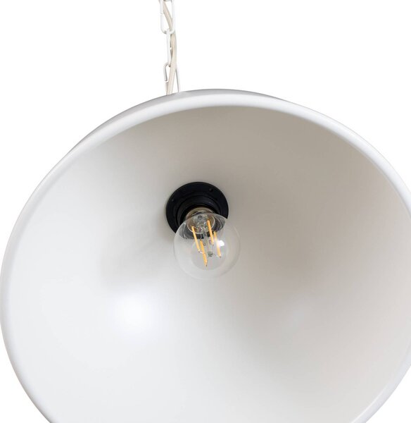 Lampa wisząca Emoti Argon, możliwość ściemniania, kremowy / amber, salon / jadalnia, metal, industrialny