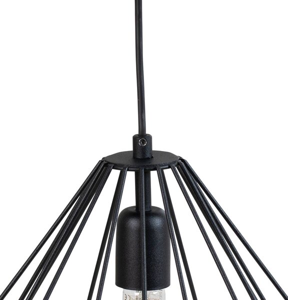 Lampa wisząca Diamond Opviq, możliwość ściemniania, czarny, salon / jadalnia, metal, nowoczesny