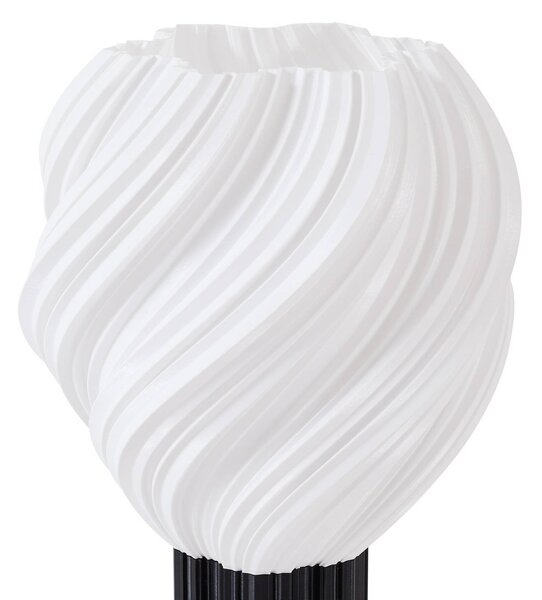 Lampa stołowa Lindby Nuvia, wysokość 39,1 cm, biała, druk 3D Nuvia, biały / opal, salon / jadalnia, nowoczesny