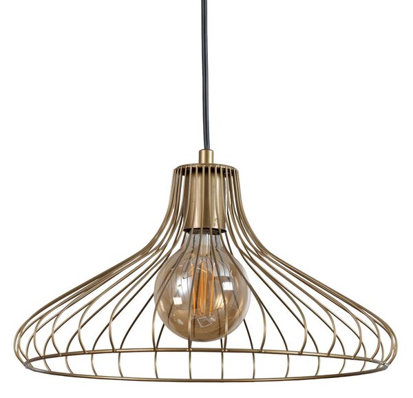 Lampa wisząca Depay Opviq, możliwość ściemniania, mosiężny / złoty, salon / jadalnia, metal