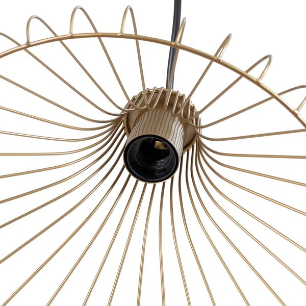Lampa wisząca Depay Opviq, możliwość ściemniania, mosiężny / złoty, salon / jadalnia, metal