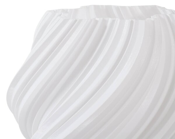 Lampa stołowa Lindby Nuvia, wysokość 39,1 cm, biała, druk 3D Nuvia, biały / opal, salon / jadalnia, nowoczesny