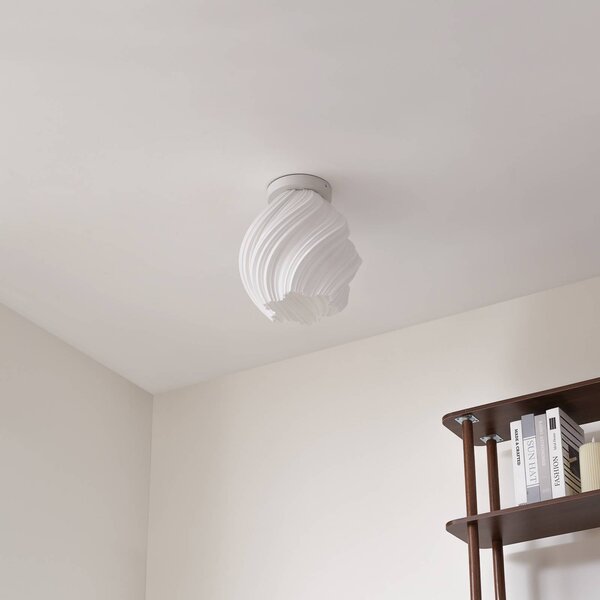 Lampa sufitowa Nuvia Lindby, możliwość ściemniania, biały / opal, salon / jadalnia, nowoczesny