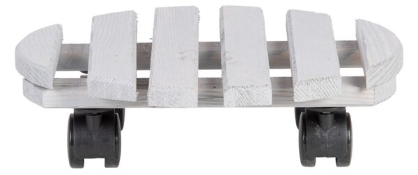 Drewniany kwietnik na kółkach ø 29 cm (wysokość 8 cm) Indoor & Outdoor – Esschert Design